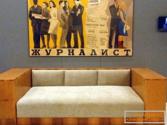 Stylish and comfortable Soviet sofa