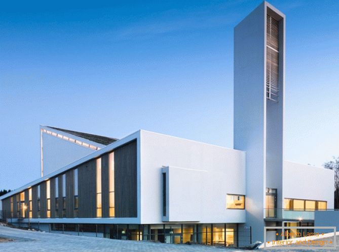 The modern church in Norway Froeyland Orstad