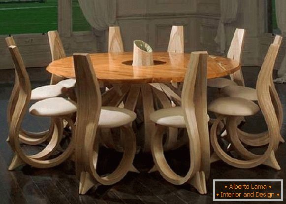 modern design furniture made of wood, photo 10