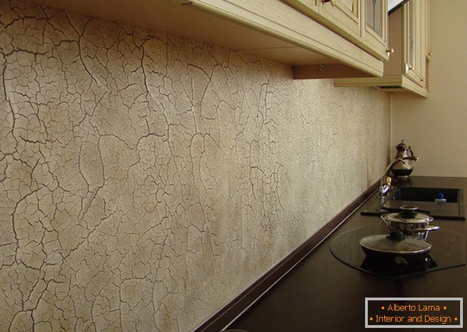 Decorative plaster for interior decoration of walls