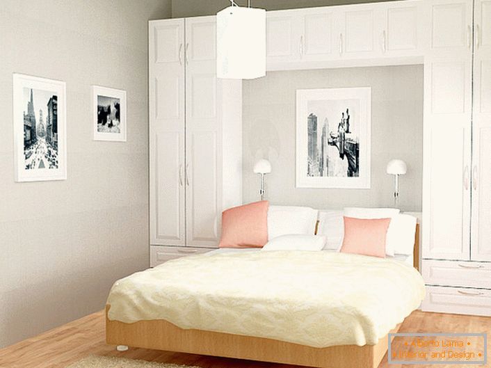 Bedroom in Scandinavian style