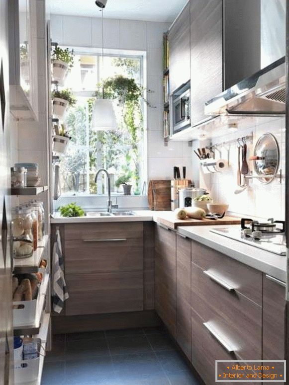 modern design of a small kitchen, photo 66