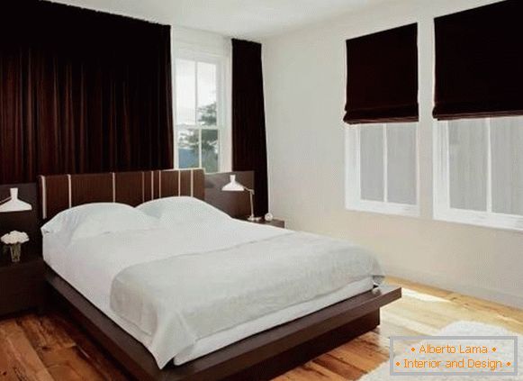 Design curtains for the bedroom - photo fashion novelties from velvet