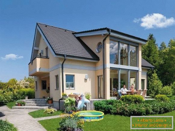 Large two-storey private house фото снаружи