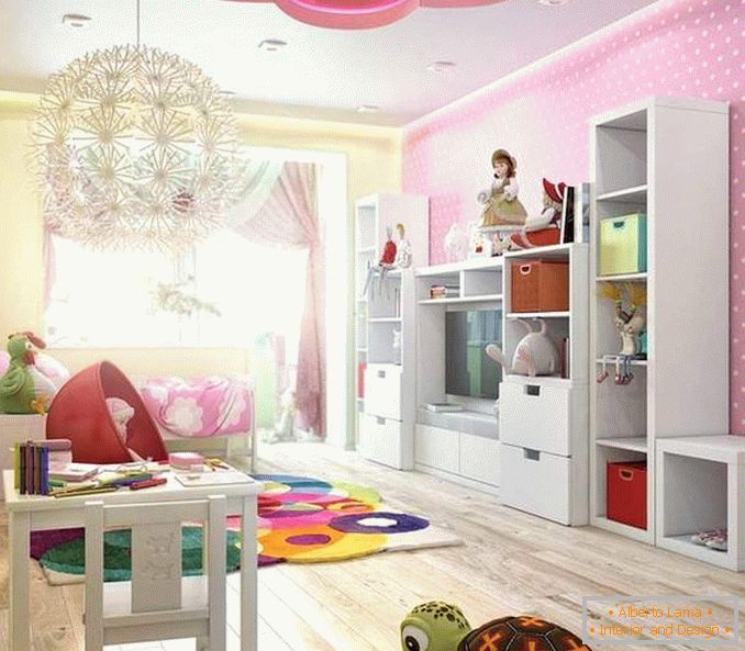 Design of a children's room in the interior of a two-room apartment - photo