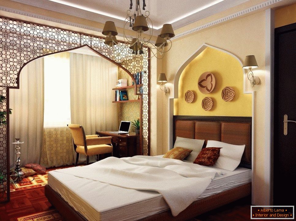 Bedroom in oriental style
