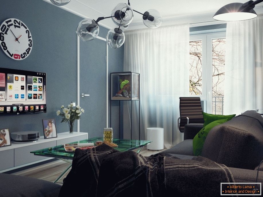 Modern interior design of a small apartment