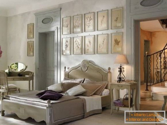Bedroom interior Provence - photo with design ideas