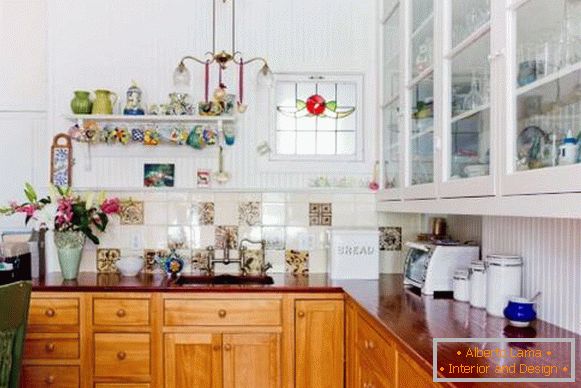 Boho style in the interior of the kitchen - photo of beautiful design