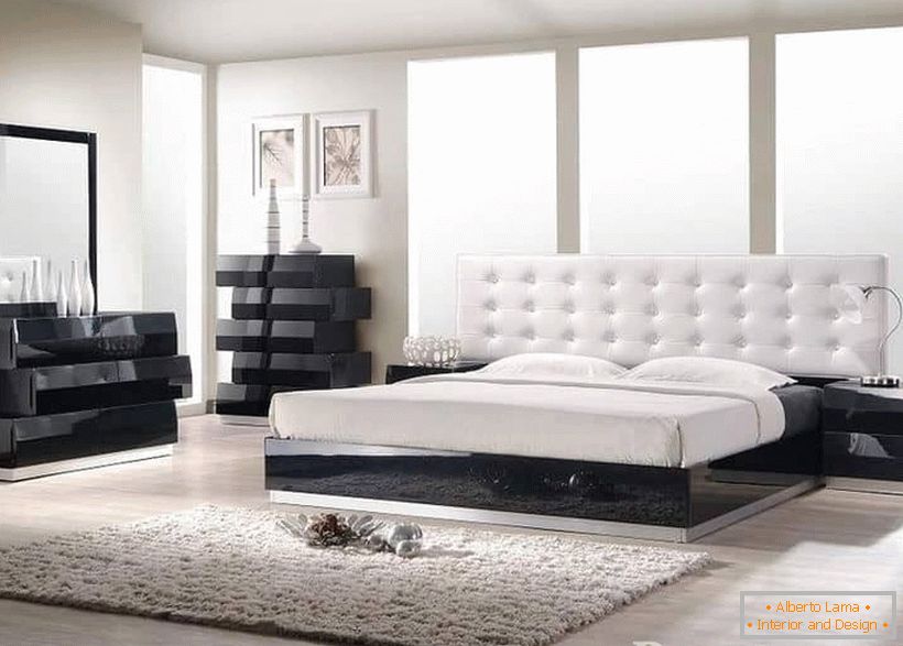 Materials in the bedroom in the style of Contemporary