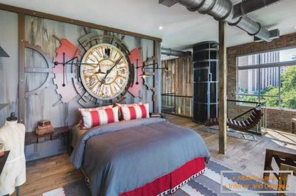 Steampunk style - bedroom photo
