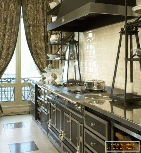 Steampunk kitchen interior design - photo solutions
