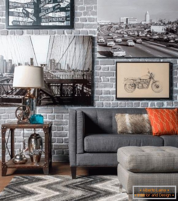 How to decorate a steampunk in the interior - photo of the living room