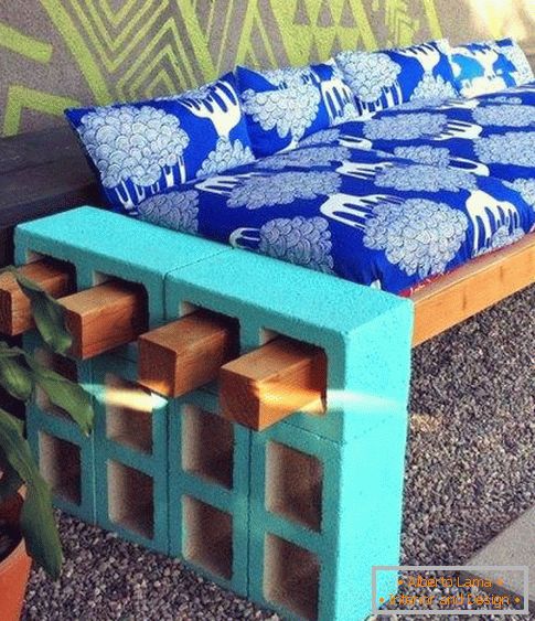 Outdoor furniture with own hands