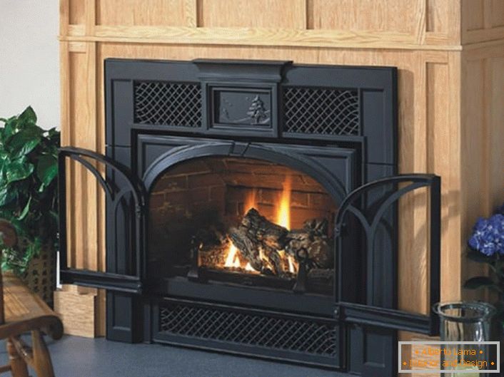 Gas fireplaces с имитацией огня от берёзовых поленьев
