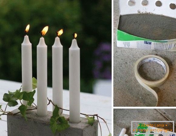 How to make candlesticks with your own hands