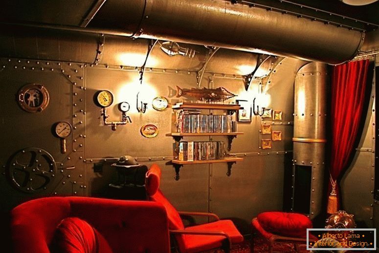 Steampunk interior