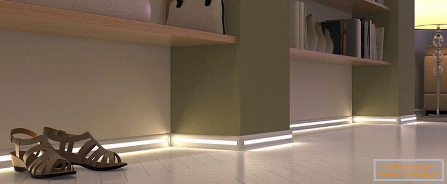 LED lighting skirting boards