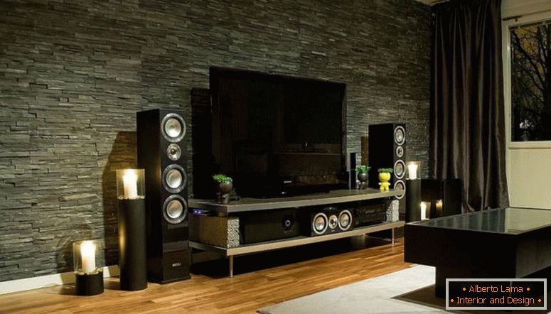 music-speakers-sitting-in-living room