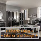 Luxurious furniture design in dark colors