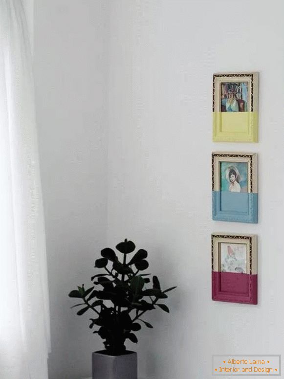 Paintings in frames - decor on the wall with your own hands