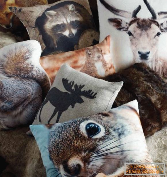 Pillows with animals from The Urban Barn