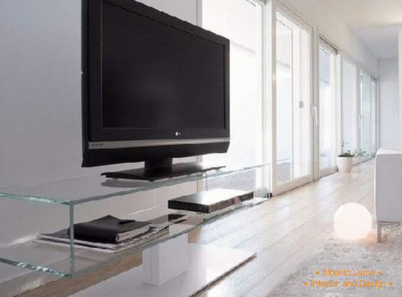 glass pedestals under the TV photo, photo 23