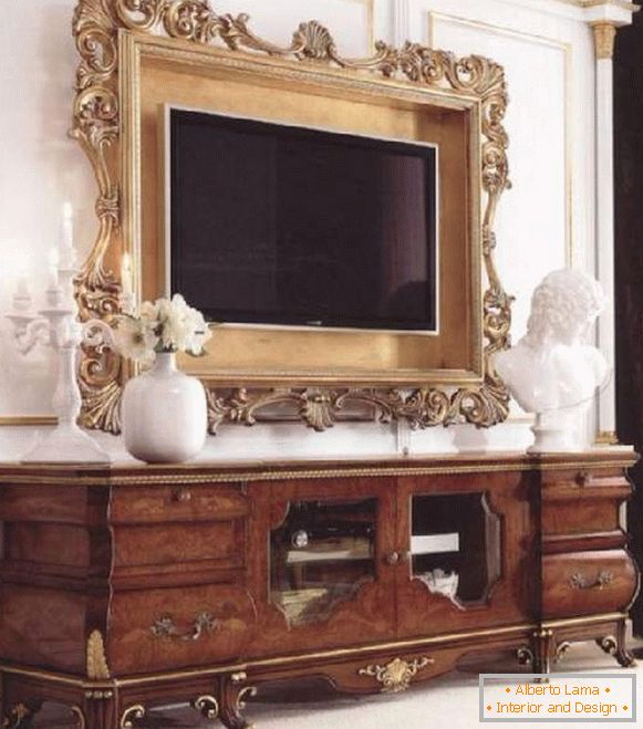 TV stand in a classic style, photo 29