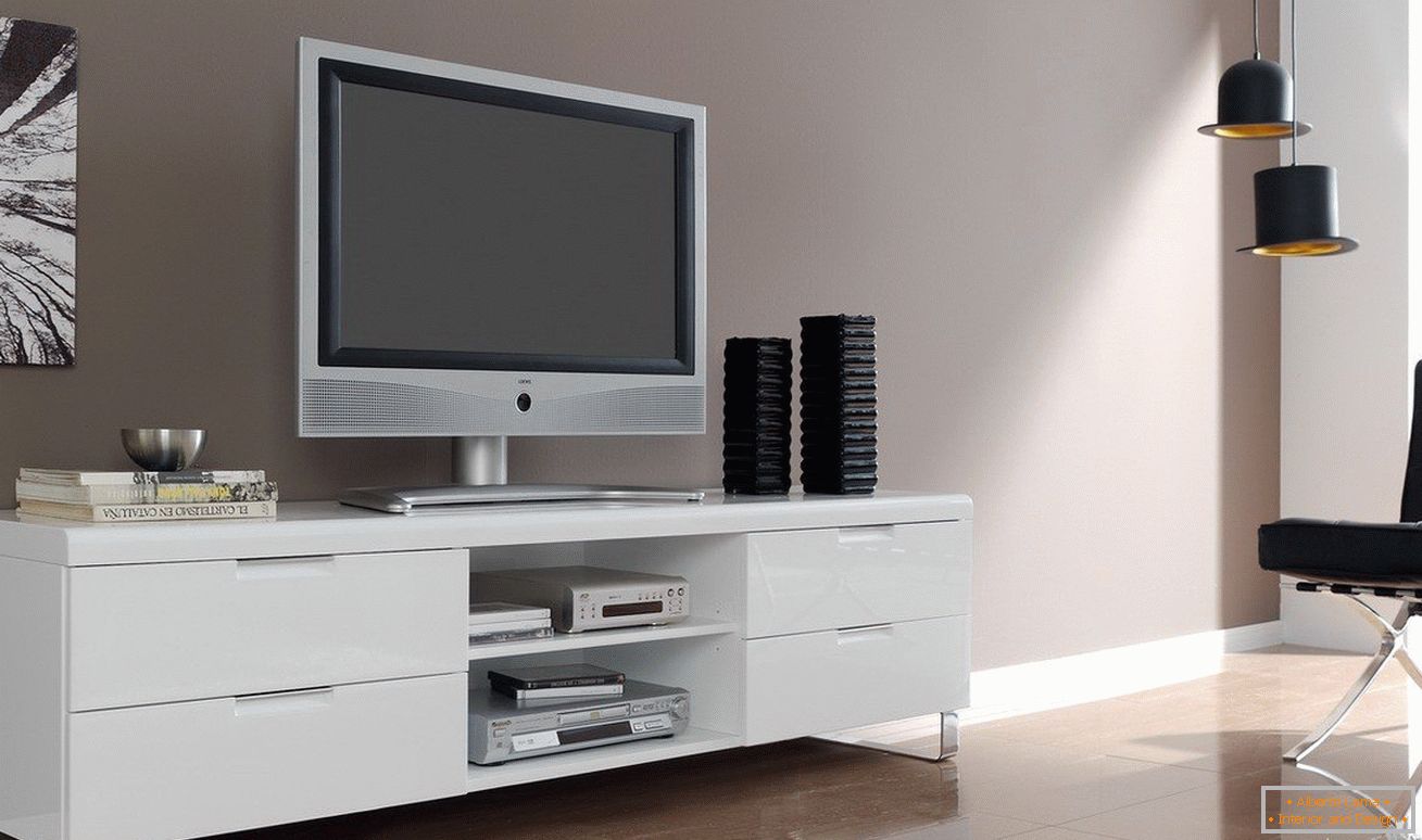 TV stand with a chest of drawers