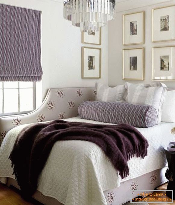 Beautiful corner furniture - photo of an angular bed