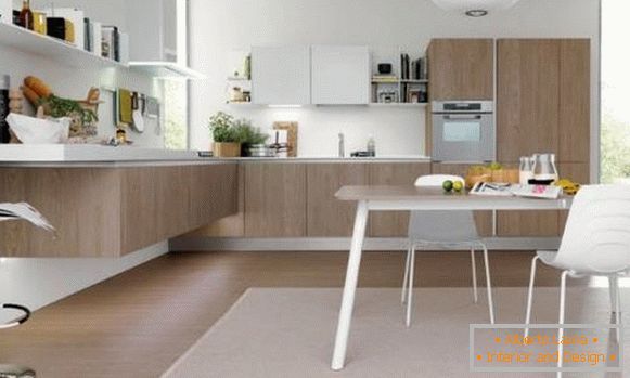 Pendant corner kitchen furniture from Euromobil