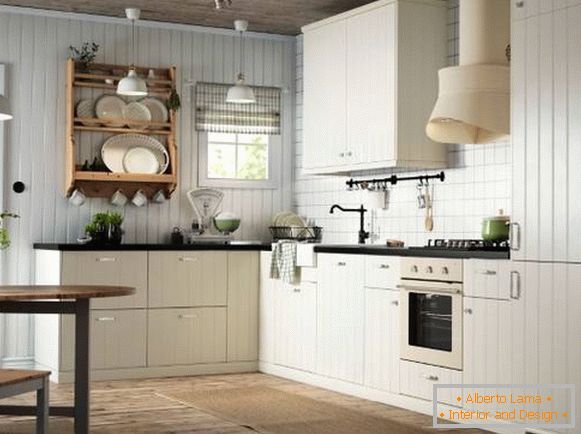 Corner kitchen furniture - IKEA metod hittarp