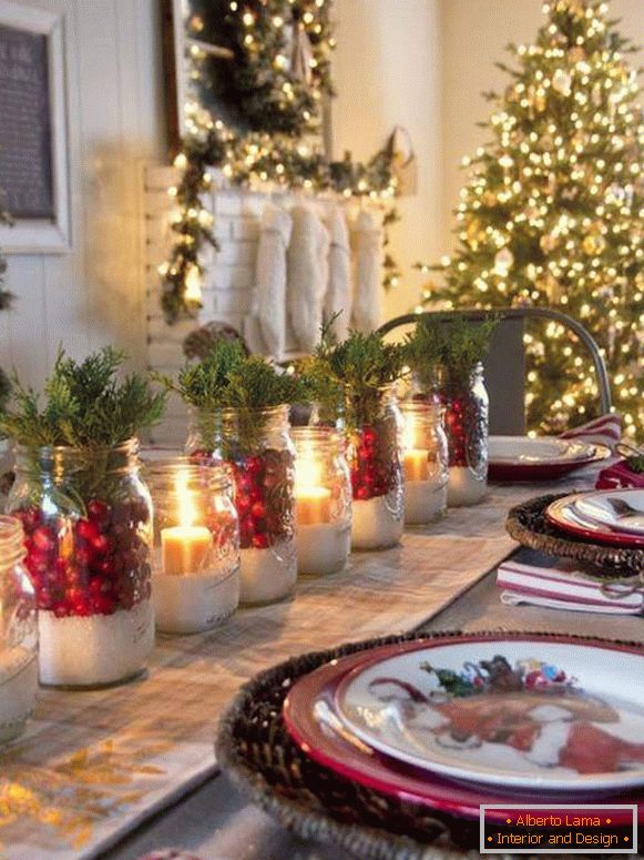 Decoration and decoration of the New Year's table with your own hands