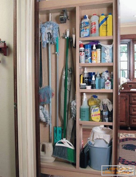 Where to store detergents in the house in the kitchen