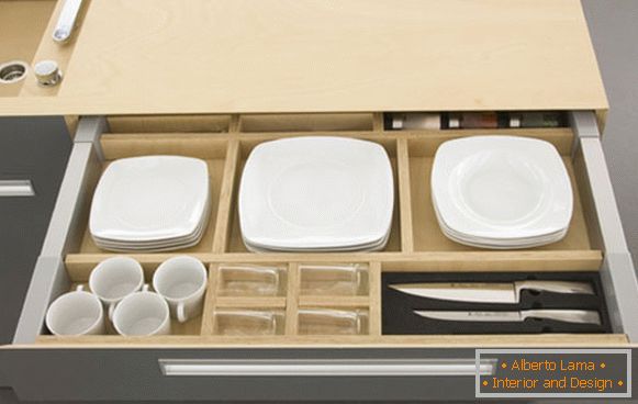 Drawer for dishes