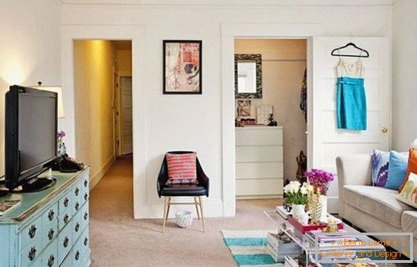 Interior of a spacious living room