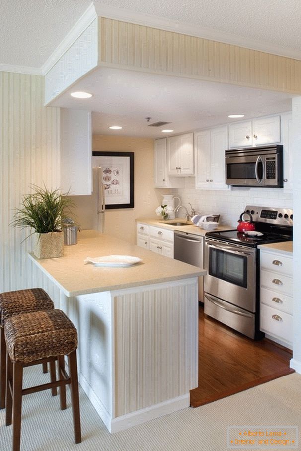 Kitchen in white color