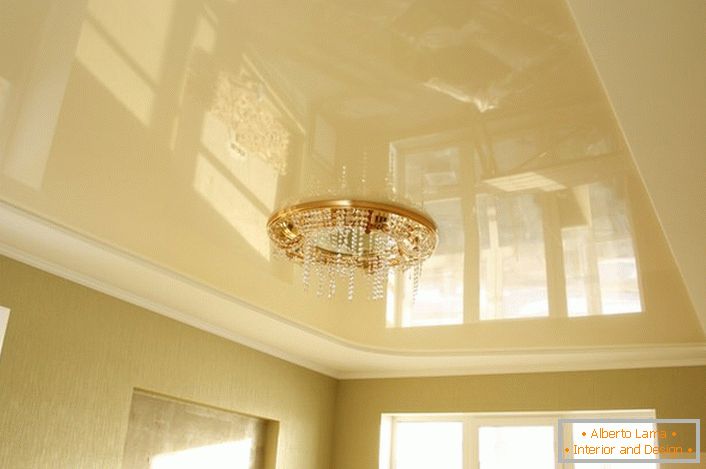 Impeccable quality, variety in the choice of colors-glossy stretch ceilings.