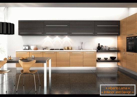 Use of wood in kitchen design