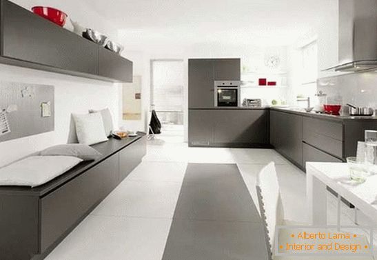 Kitchen interior in light colors