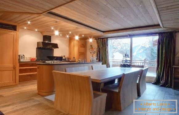 kitchen-dining-in-style chalet