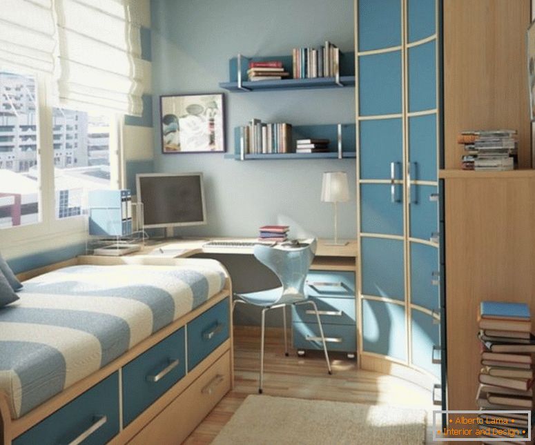 fascinating-ideas-for-teenage-bedroom-decor-with-narrow-closet