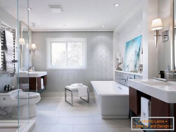 beautiful design of bathrooms in private houses, photo 6