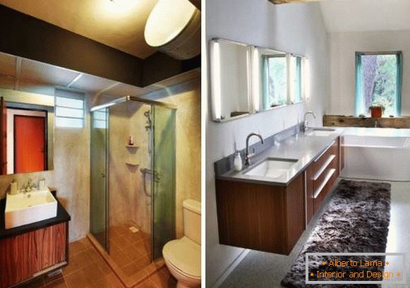 What should be the bathroom in the loft style - мебель, освещение и прочее
