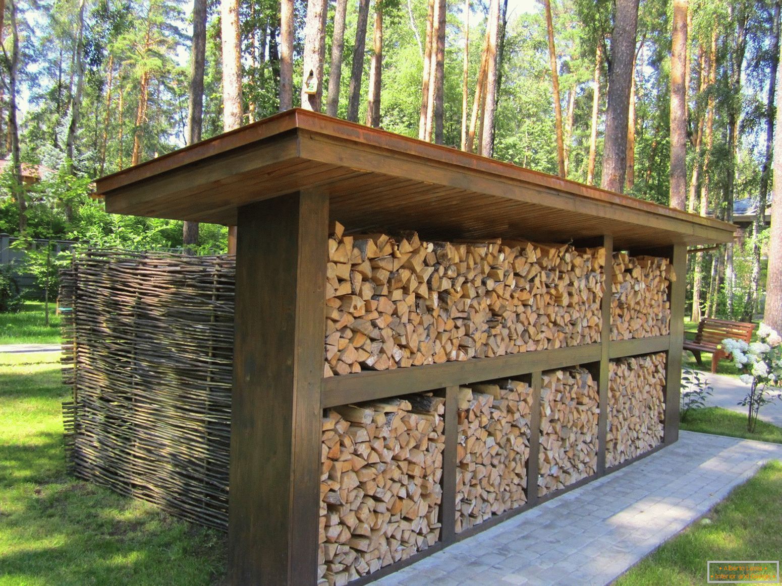 Storage of firewood on site