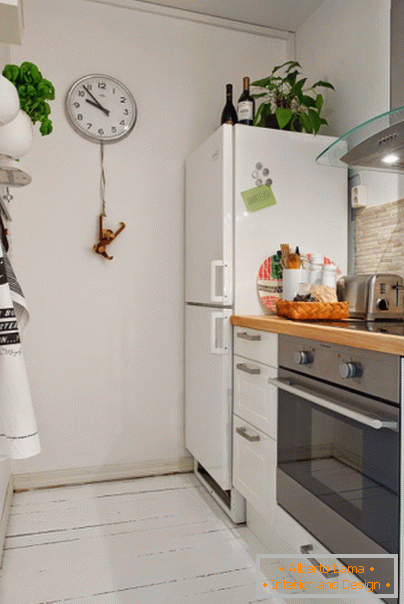 Kitchen in white color