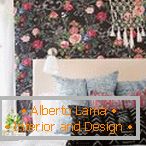 Luxury black wallpaper with bright colors
