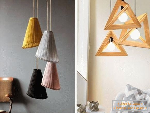 Stylish spring decor with lamps