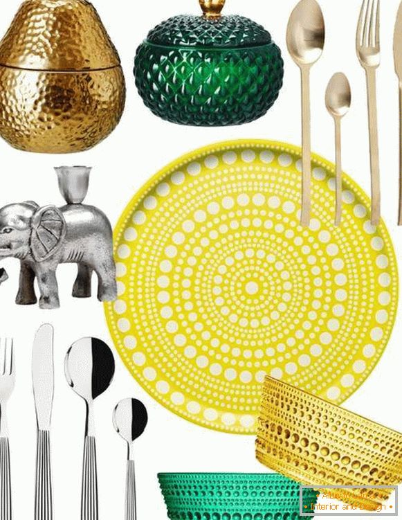 Spring decor for home - tableware and accessories