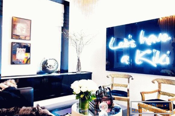 Stylish neon decor for home